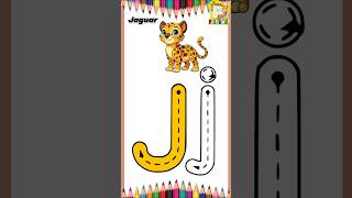 Lets write letter J with the correct pattern🐆🐆 hooplakidzshows magicfingersindia [upl. by Ardnua]