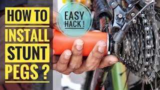 How to Install Stunt PEGS   Infinity Riderzz Kolkata  MTB Stunts 2019 [upl. by Noned]