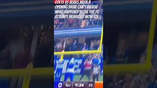 Indianapolis colts mascot does the humor himp after miss FG lol [upl. by Klaus]