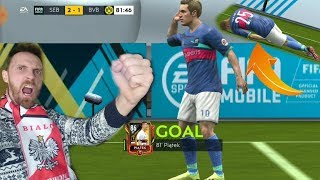 FIFA MOBILE 19 PIĘKNA BRAMKA PIĄTKA  GLIK PADA NA MURAWĘ [upl. by Drawoh598]