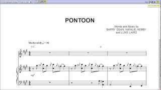 quotPontoonquot by Little Big Town  Piano Sheet Music Preview [upl. by Ecilef]