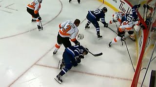 Gudas tossed after cracking down on Perreault’s head with stick [upl. by Snyder]