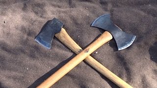 Gransfors Bruk Double Bit Working Axe VS American Felling Axe [upl. by Rekoob211]