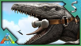 BECOMING THE KING OF THE OCEAN JURASSIC MOSASAURUS TAMING  Ark Jurassic Park E49 [upl. by Freberg]