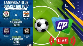 QUARENTÃO FUT7  3 °Rodada  FLUZIMBA X OLARIA FC  KADENSE X EM CIMA DA HORA  AO VIVO [upl. by Htinek470]