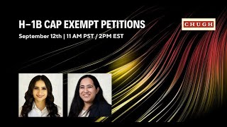 H1B Cap Exempt Petitions [upl. by Jorgan]