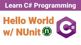 C Hello World with NUnit StepbyStep  Learn C Programming  Learn With DO [upl. by Lisa]