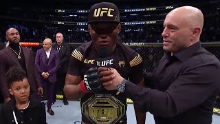 UFC 268 Kamaru Usman Octagon Interview [upl. by Einnim]