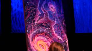 Alex Grey live painting 22 [upl. by Ariahay]