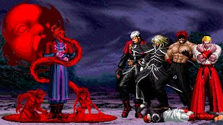 KOF Mugen Corpse Goenitz vs KOF Bosses Team [upl. by Einalam703]