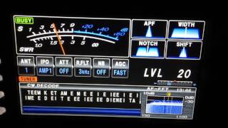 Yaesu ftdx 3000 decode cw [upl. by Aicire]