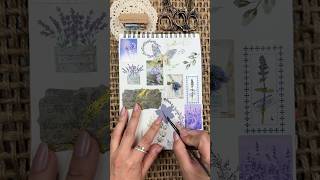 Lavender 💜 ASMR Scrapbook Journal With Me shorts [upl. by Assanav]