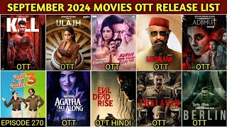 September 2024 OTT Movies amp Web Series Release Update Full List  Netflix Prime Videos Hotstar Jio [upl. by Kovacs]