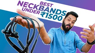 Top 5 Best Bluetooth Neckband Earphones Under Rs1500 ⚡ July 2021 [upl. by Lovato]