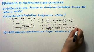 PROBLEMA 2 DE PROPORCIONALIDAD COMPUESTA HD [upl. by Thrift]