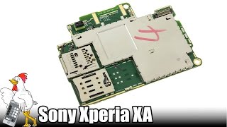 Guía del Sony Xperia XA Cambiar placa base [upl. by Dalli]