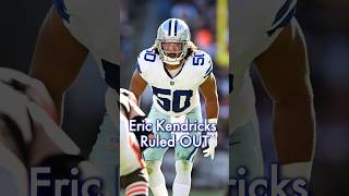 Cowboys Get BAD Eric Kendricks News For Week 6 [upl. by Raymond591]