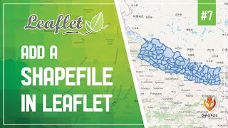 Leaflet JS Tutorial  Add Shapefile In Leaflet  Leaflet Series  GeoFox  Leaflet 7 [upl. by Anelrats]