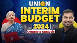 Union Interim Budget 2024  Complete Analysis  Live  Union Budget 2024  Kapil Kathpal [upl. by Notnirb]