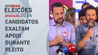 Nunes e Boulos discursam após confirmação do 2º turno das eleições em SP [upl. by Lowe]