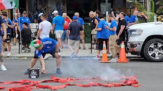 Croatia vs Italy Euro 2024 18th Ave Celebration  Caffe Sportivo [upl. by Reinaldos]