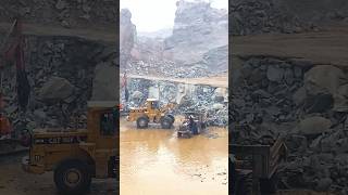 BOBCAT LOADER Fills TROLLEY with ROCKS in MINUTES shorts bobcat [upl. by Friedman]