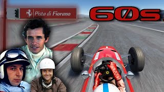 FERRARI F1 ONBOARD a FIORANO dal 1950 al 2024  PARTE 2 anni 60 [upl. by Hardie]