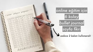 ONLINE EĞİTİM İÇİN AJANDA SAYFA FİKİRLERİ sadece 2 kalem kullanarak [upl. by Acinoev]