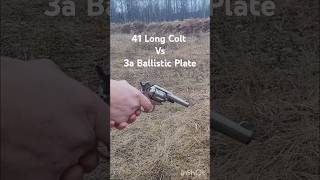 Colt 1877 THUNDERER vs Ballistic Plate [upl. by Adlanor651]