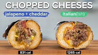 How to make a Lower Calorie Chopped Cheese that still tastes good [upl. by Livi]