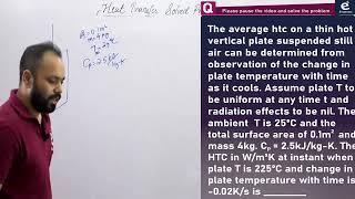 GATE CHEMICAL ENGINEERING HEAT TRANSFER CONDUCTION PROBLEMS 3 [upl. by Benildas672]