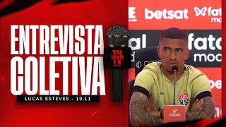 COLETIVA  LUCAS ESTEVES  19112024 [upl. by Yllet531]