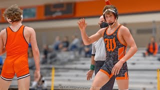 132 – Kannon Webster G of Washington IL vs Cale Stonisch R of Minooka IL [upl. by Rrats871]