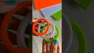 DIY Bangles independenceday 😱 crafteraditi youtubepartner youtubeshorts shorts CrafterAditi [upl. by Eydnarb]