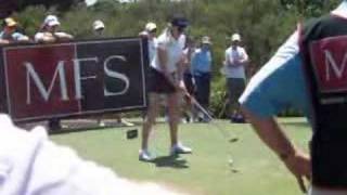 Natalie Gulbis Golf Swing 2007 Australian Open LPGA [upl. by Nagn386]