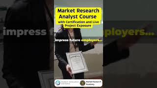 Market Research Analyst Course with Certification and live project exposure marketresearch course [upl. by Nerti]