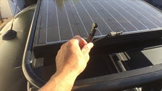 Sprinter Van DIY Solar Panel And Solar Charger Install [upl. by Latsyc]