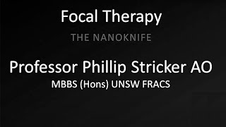 Focal Therapy The Nanoknife [upl. by Naesed]