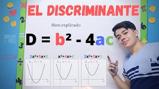 DISCRIMINANTE DE UNA ECUACIÓN CUADRÁTICA  bien explicado [upl. by Josephine769]