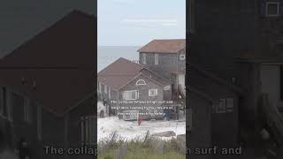 Dramatic Video Shows Moment Third Rodanthe House Collapses Into Ocean [upl. by Kerwon]