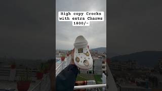 High copy crocks 1800 with charms 🔥 ytshorts youtubeshorts viralshort crocks highcopycrocks [upl. by Tomlinson303]