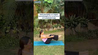 Reduce your belly fat with postnatal yoga [upl. by Meehyrb129]