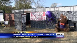 Haunted house in Tupelo working to overcome the rain [upl. by Malha]