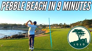 Pebble Beach Quick Cut  Every Shot in 9 Minutes [upl. by Ayr]