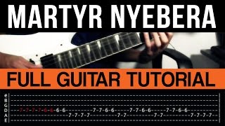 Martyr Nyebera  Kamikazee Guitar Tutorial WITH TAB [upl. by Annyrb]