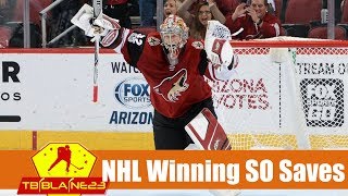 NHL Game Winning Shootout Saves [upl. by Arbuckle754]