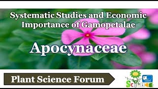 Apocynaceae  Plant Science Forum [upl. by Jonathan479]