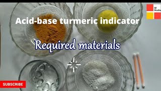 Acid base indicatoractivitychemistryturmeric indicatornatural indicator [upl. by Lyred704]