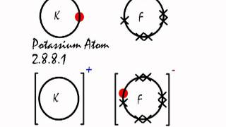 This is how the ionic bond forms in Potassium Fluoride KF [upl. by Sualakcin838]