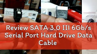 Review SATA 30 III 6Gbs Serial Port Hard Drive Data Cable flexible tip HDD SSD [upl. by Arotahs481]